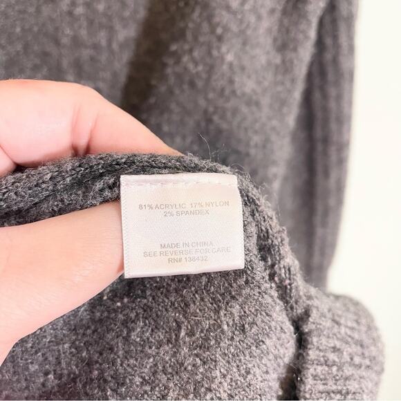 ModCloth Grey Cableknit Cowl Neck Sweater Dress Size 1X - Picture 9 of 16